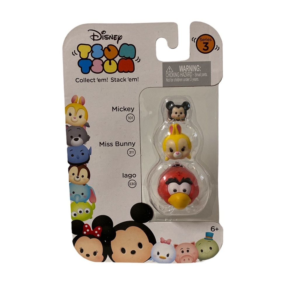 Disney Tsum Tsum Series 3 Iago Aladdin Miss Bunny Bambi Mickey Mouse Mini Figure